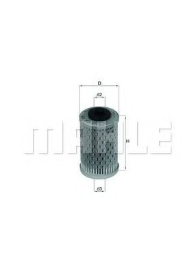Do koszyka OX115 Mahle Original Filtr oleju